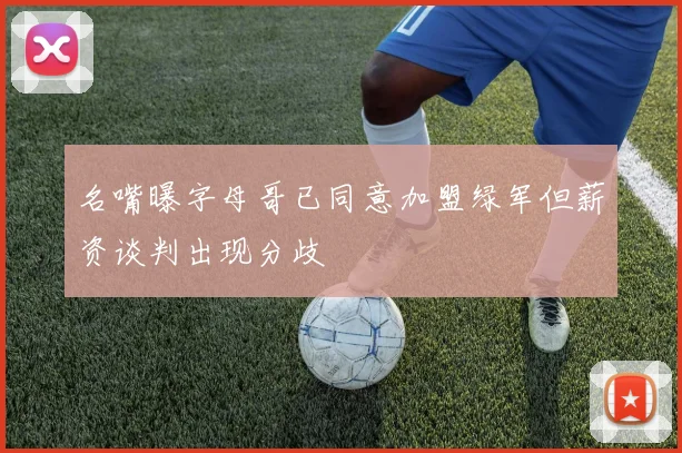 名嘴曝字母哥已同意加盟绿军但薪资谈判出现分歧